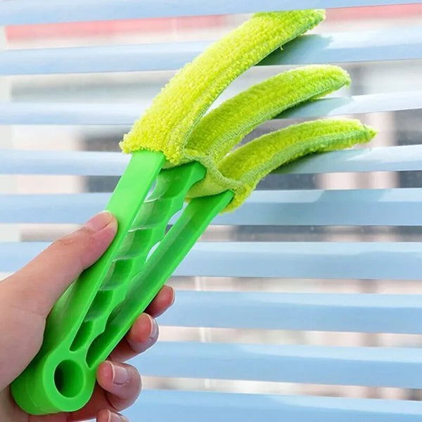 Cleaning brush for blinds, shades, and slats