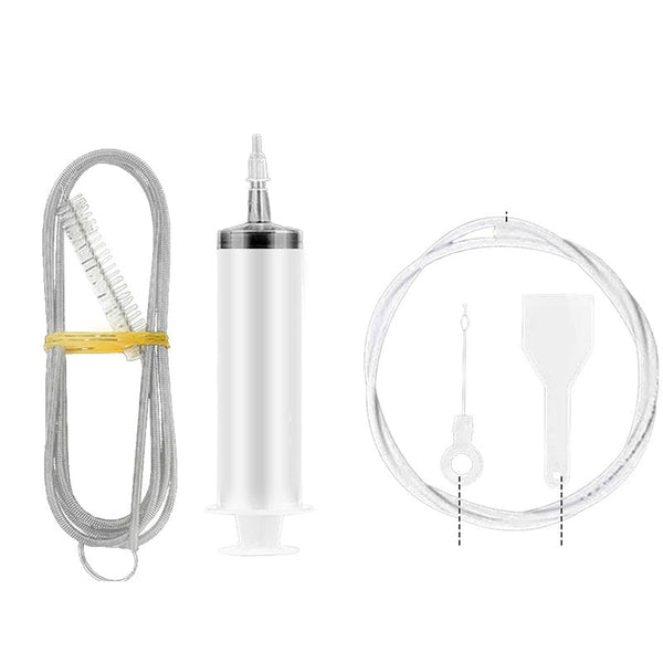 Refrigerator Drain Hole Cleaning Wire Brush + Suction Syringe