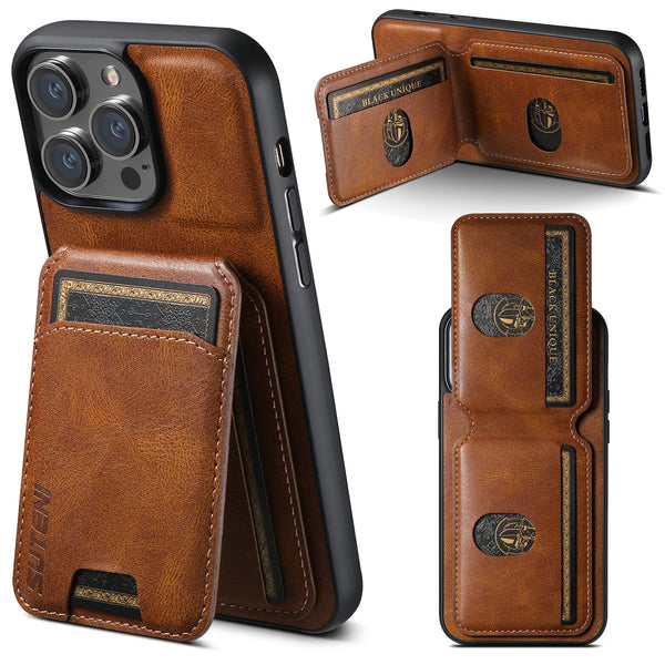 Noble iPhone leather case including card slots