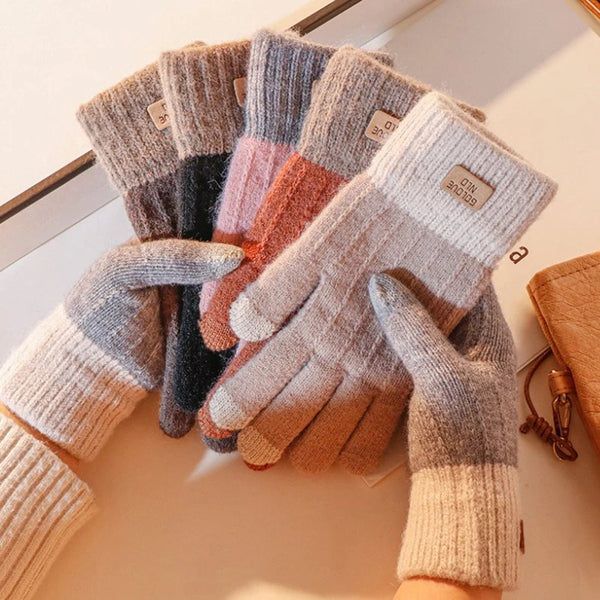 Touchscreen Women's Wool Gloves