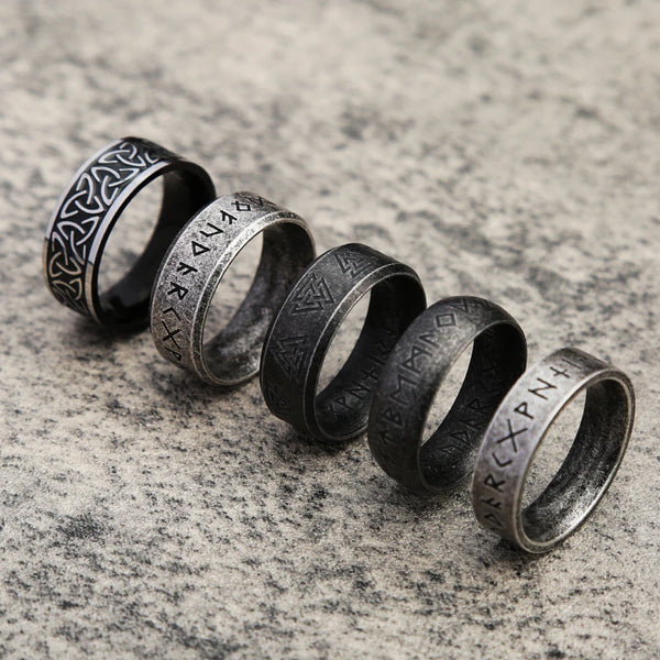 Vintage Viking Runes Ring