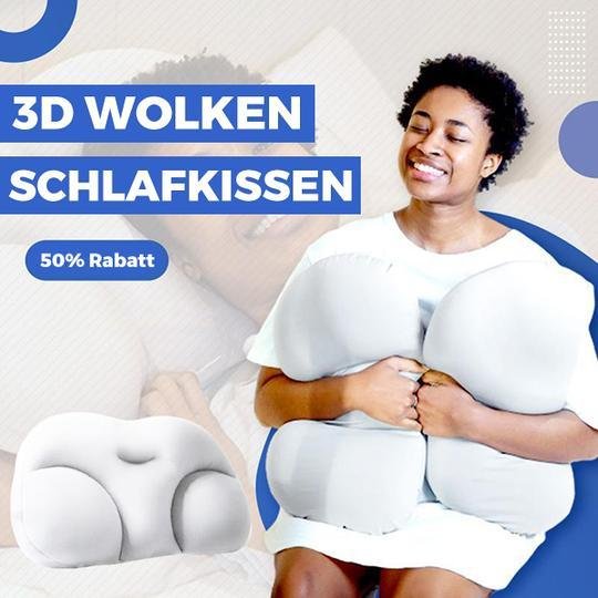 3D Rundum Wolken Schlafkissen