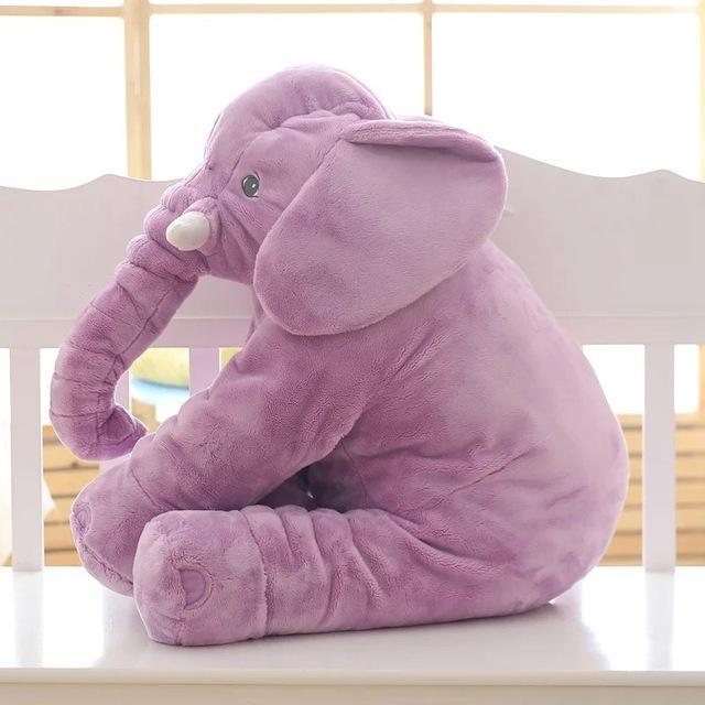  40cm / Lila Plüsch Elefant Schlafkissen