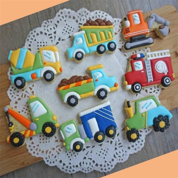 Vehicle Cookie Cutter 8-Piece Set