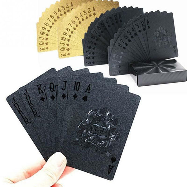 Black Waterproof Playing Cards