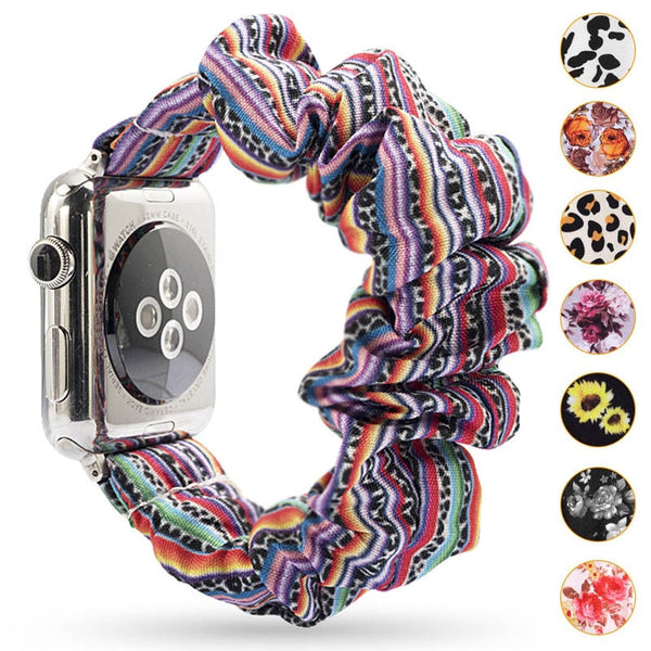 Elastisches Apple iWatch Armband im Haargummi Style