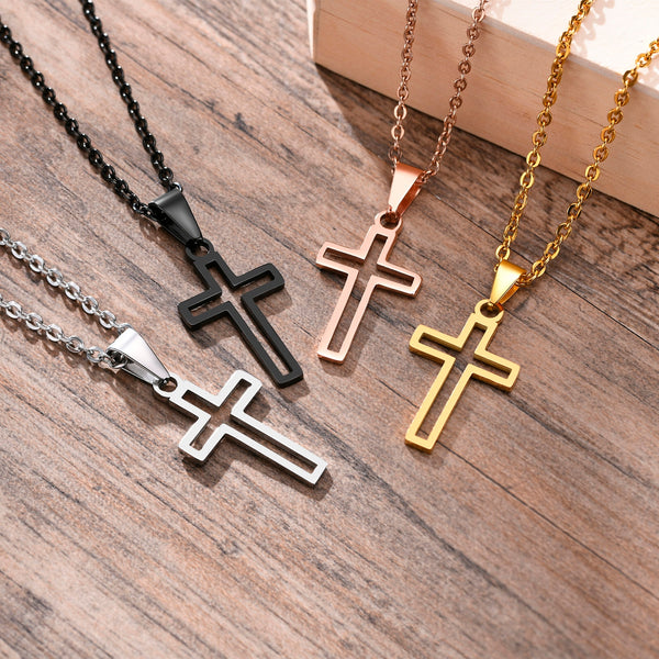 Necklace with cross pendant