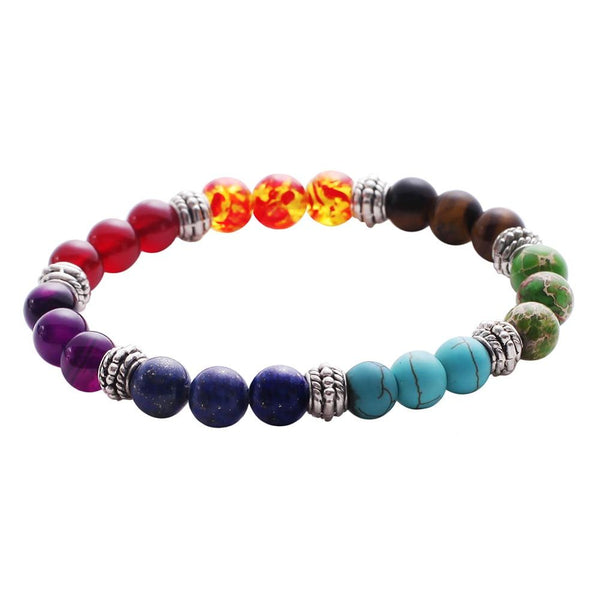 7 Chakra gemischte Steine Armband