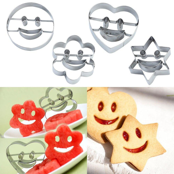 Emoji Cookie Cutter 4-Piece Set