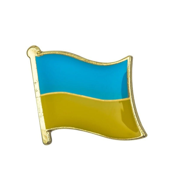 Ukraine Metal Pin Badge Button