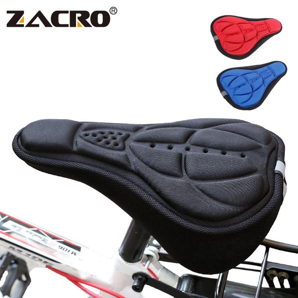 Soft padded bicycle seat cover