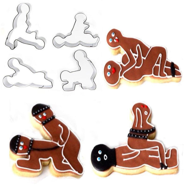 Kamasutra Stainless Steel Cookie Cutter (4 Piece)