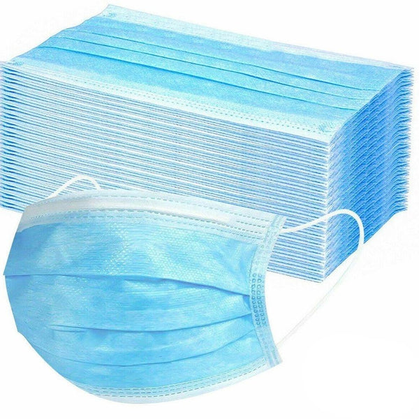 50 Disposable Face Masks Mouth and Nose Protection