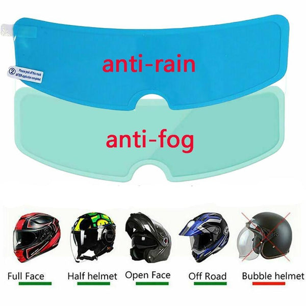 Motorcycle Helmet Anti-Fog & Water-Repellent Visibility Stickers