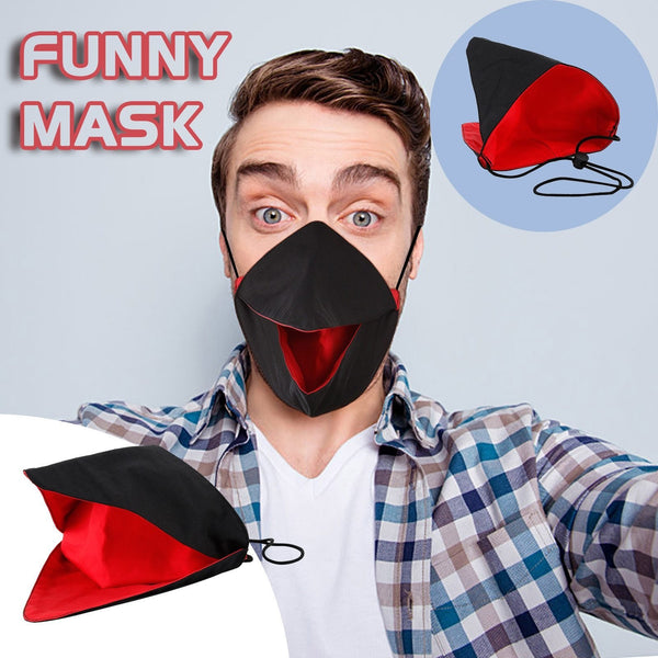 Mask with mouth that moves when speaking