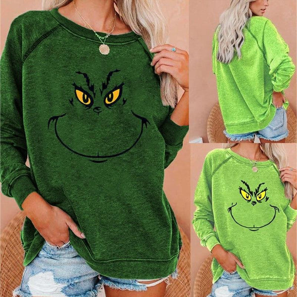 Grinch Pullover für Damen