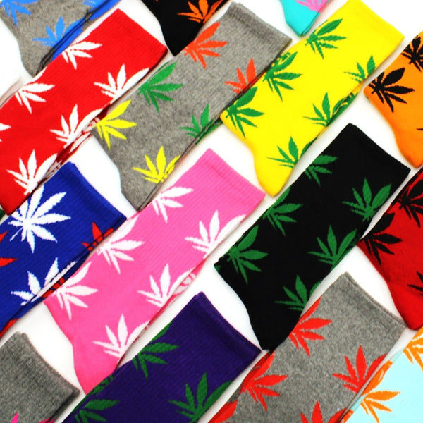 Weed Socken mit Marihuana Blatt