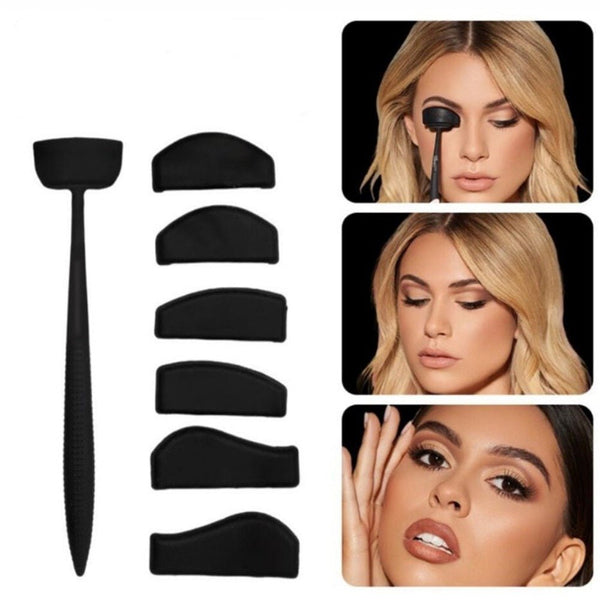 6 in 1 Eyeshadow Eyebrow Stencil made of Silicone