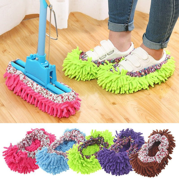 Floor dust mop slippers shoe covers