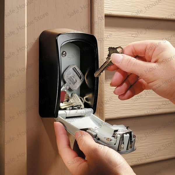 Key safe with combination lock