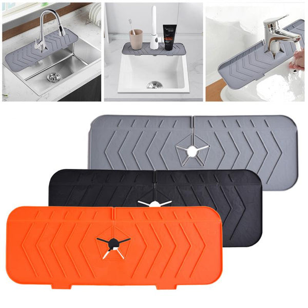 Silicone Drip Mat for around the Faucet