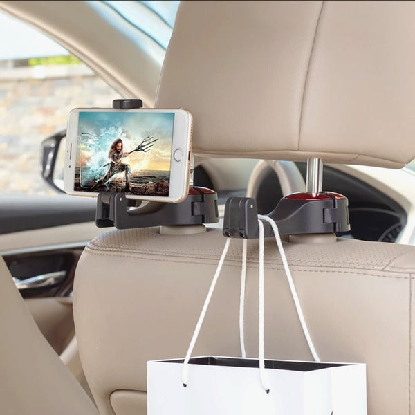 Universal Handy Holder & Hanging Hook for Car Headrest