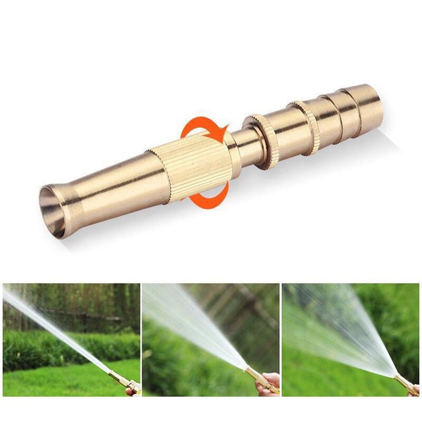 Adjustable Brass High Pressure Water Nozzle for Garden Hose