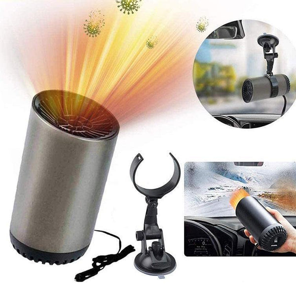 Cup-shaped warm air blower for the car