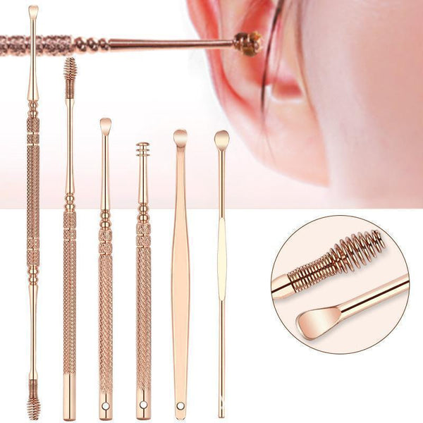 Reusable stainless steel ear sticks (6 sets)