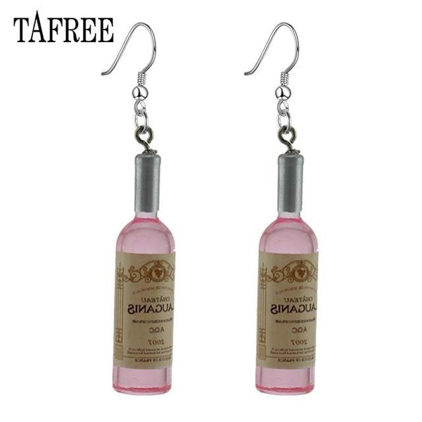 Earrings for wine drinkers