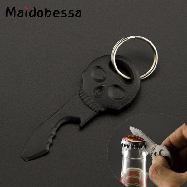 Skull Keychain - Bottle Opener + Screwdriver