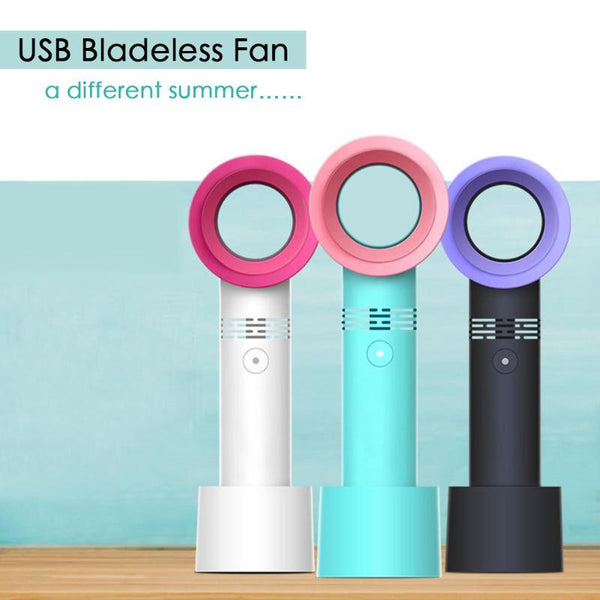 Modern bladeless table fan with USB