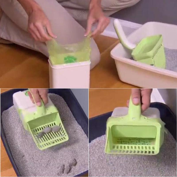 Cat litter scoop with sifting function