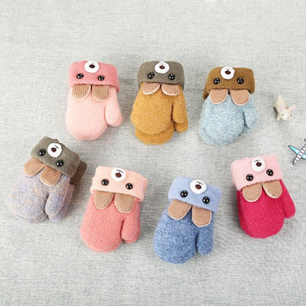 Children's Mittens Rabbit Design (0-4 Years)